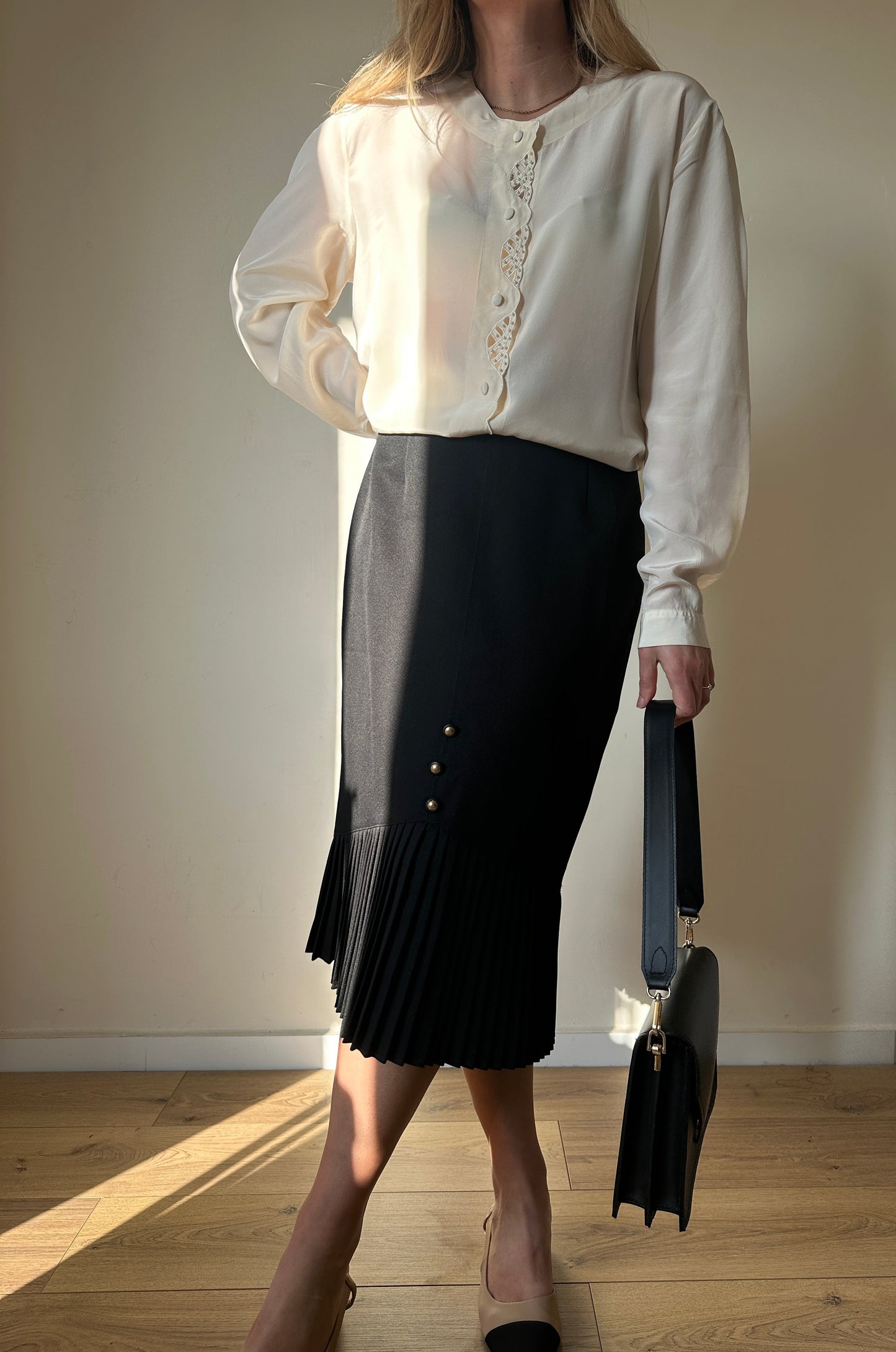 Minimal plisse skirt