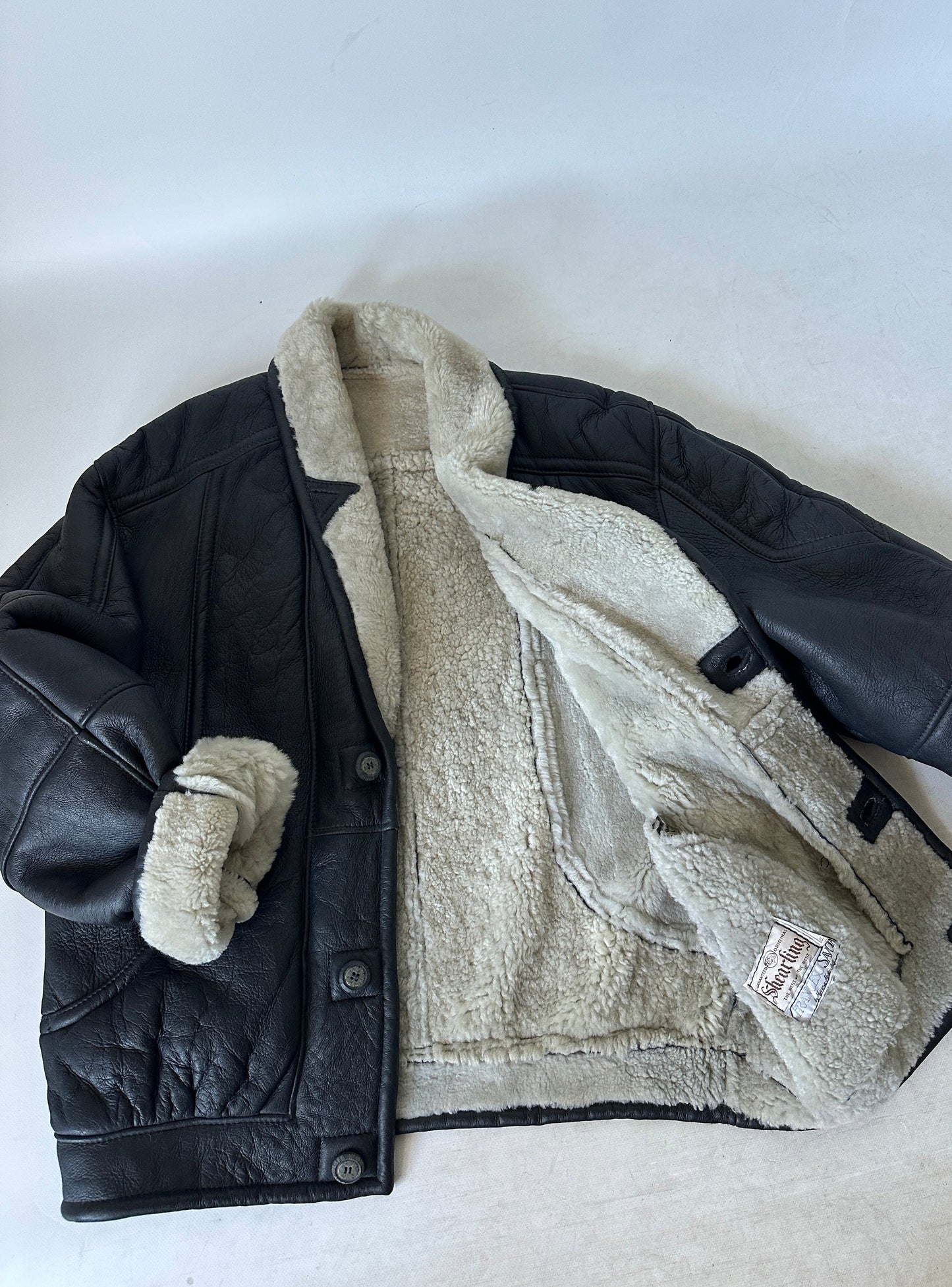 Unique black Shearling