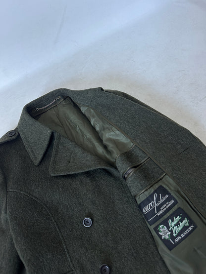 Dreamy double-breast Loden coat