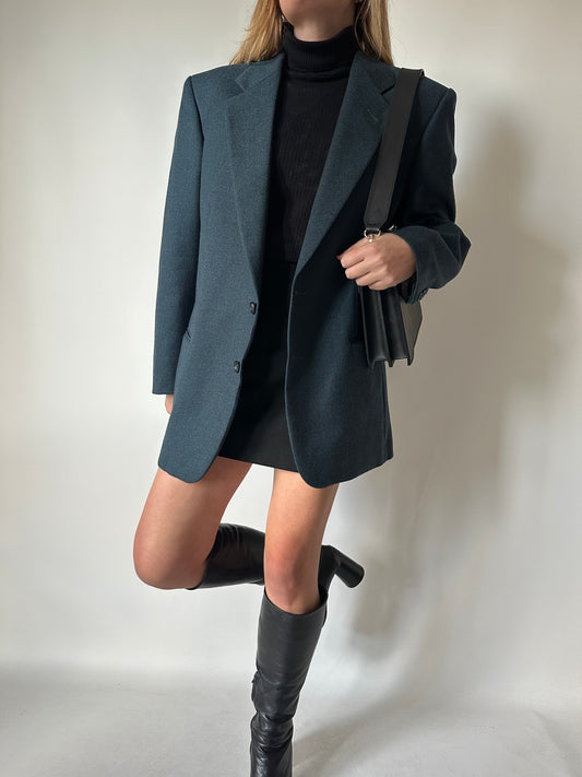 Blazer in lana carta di zucchero