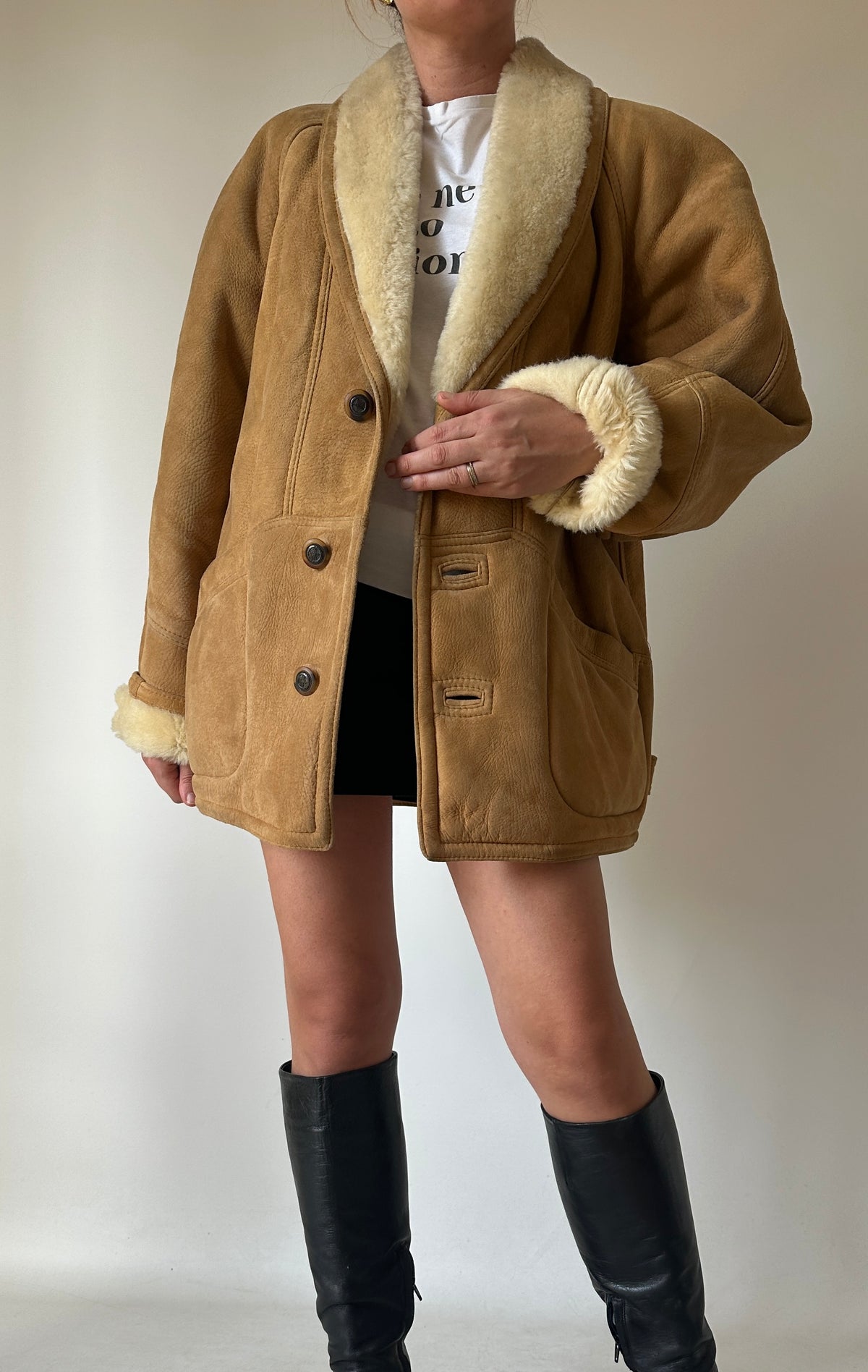 Honey petite Shearling