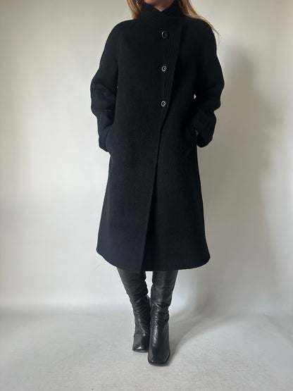 Haute couture black coat