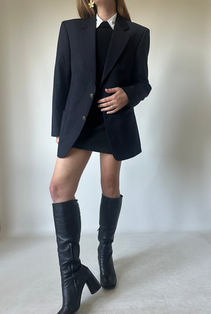 Blazer navy in fresco lana leggera