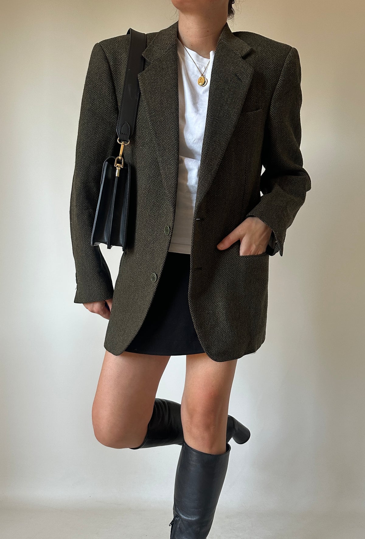 Verdone herringbone blazer