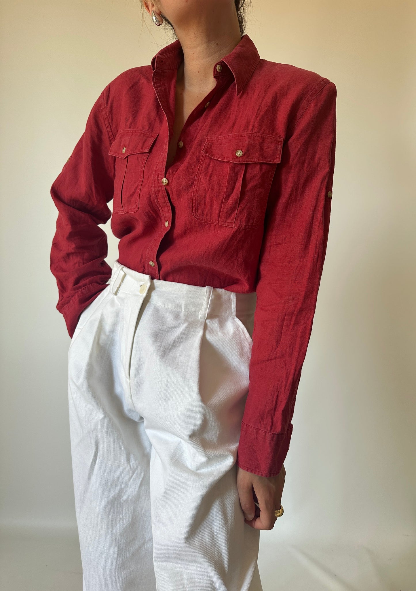 RALPH LAUREN pure linen shirt