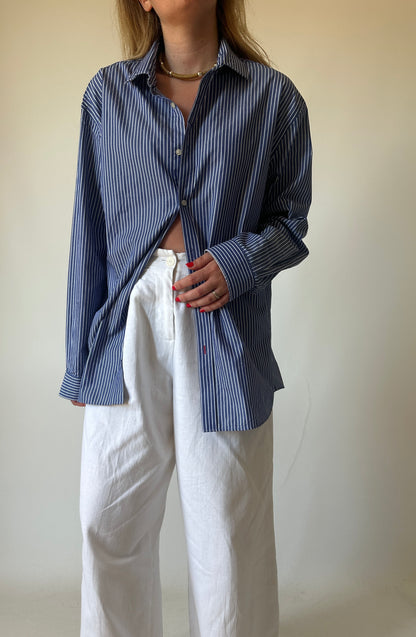 TOMMY HILFIGER blue striped shirt
