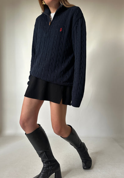 RALPH LAUREN cable-knit cotton sweater
