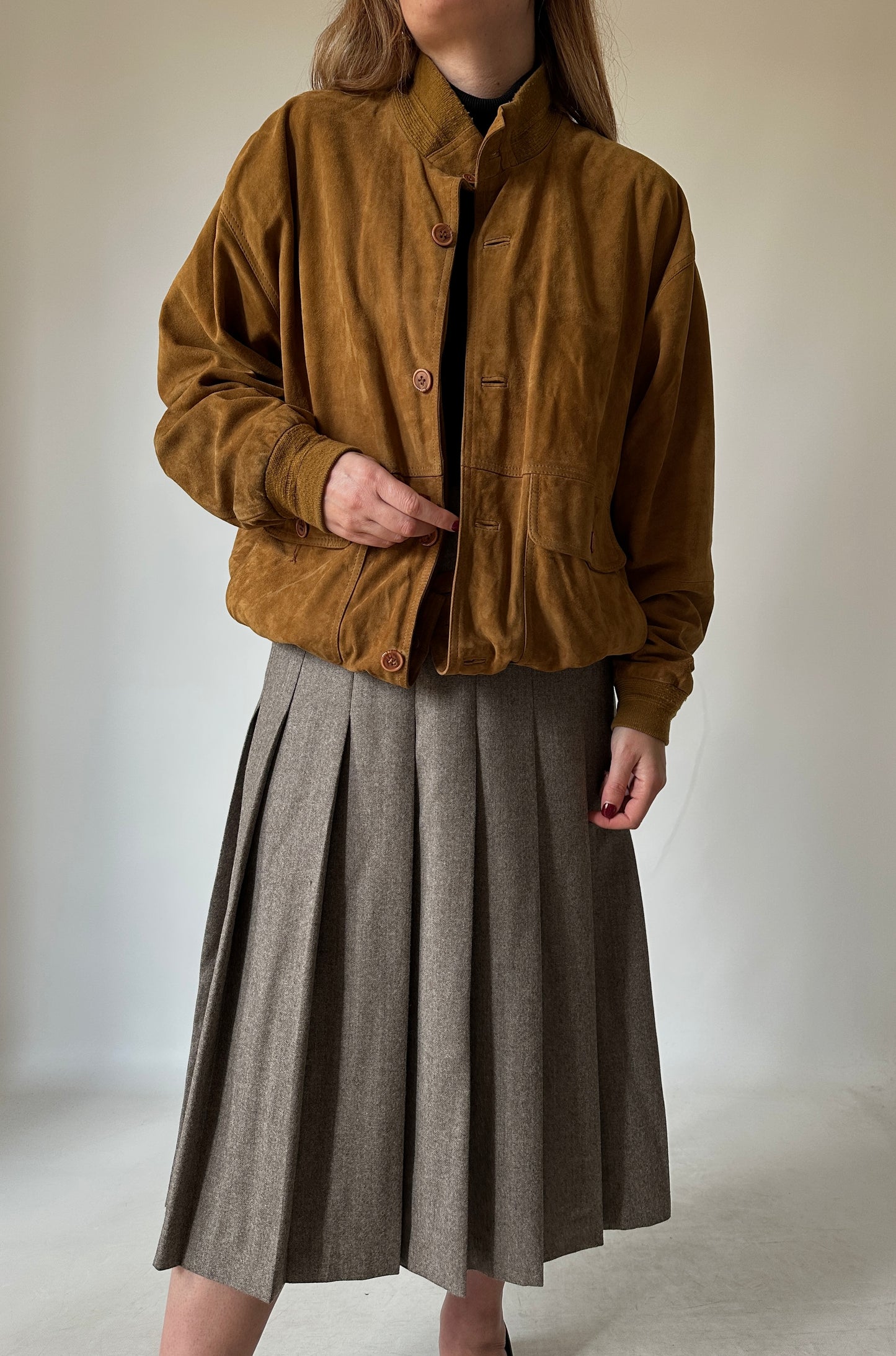 Iconic suede bomber