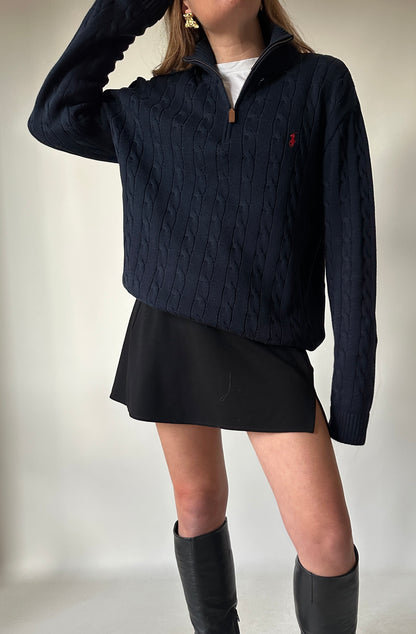 RALPH LAUREN cable-knit cotton sweater