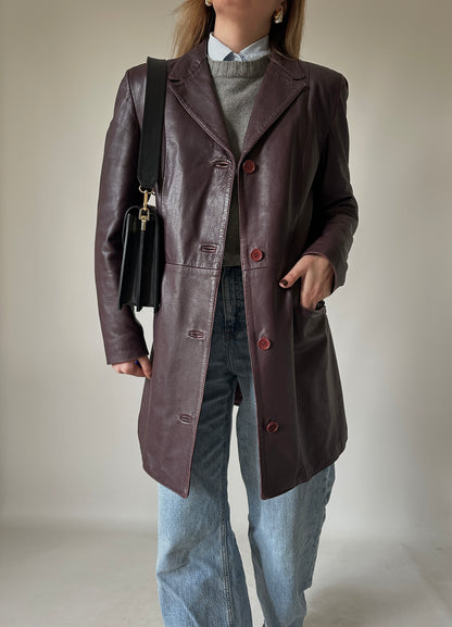 Vinaccia unique leather trench