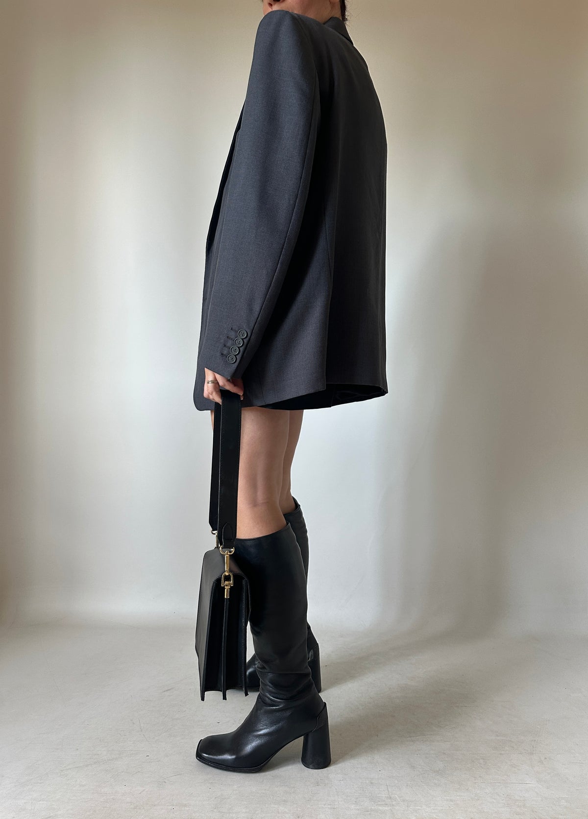 Grey oversize blazer