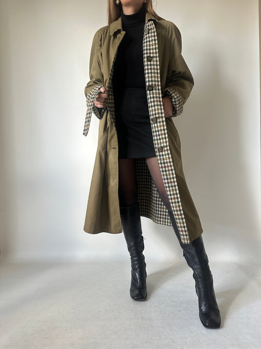 Trench cappottino double-face