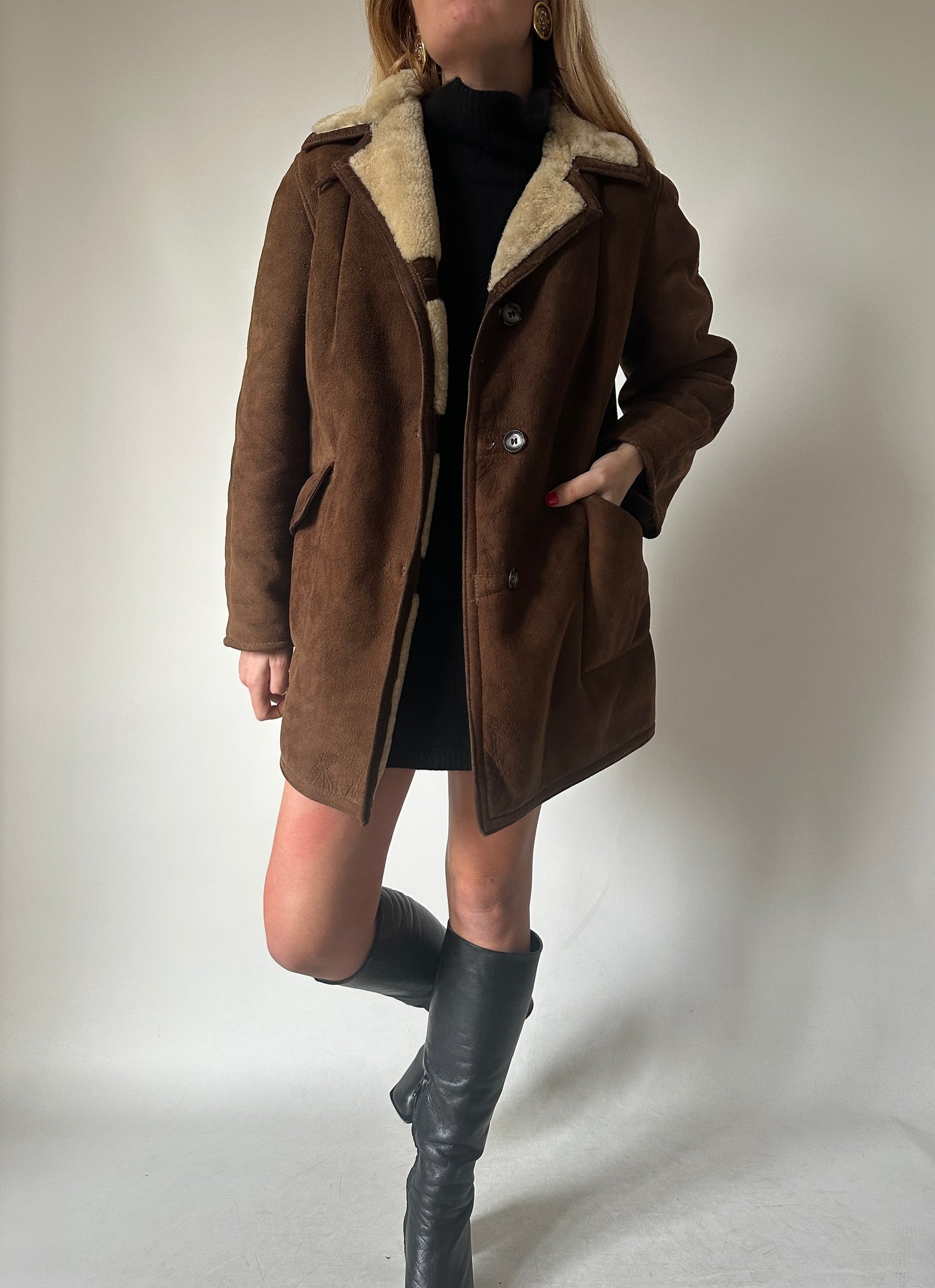 Chocolate petite sheepskin