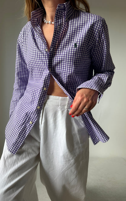 RALPH LAUREN vichy petite shirt