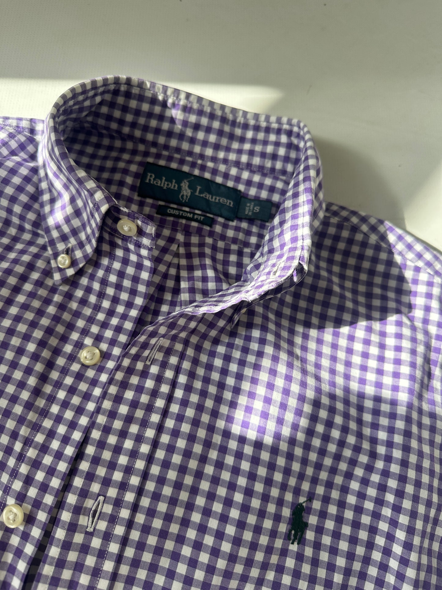 RALPH LAUREN vichy petite shirt