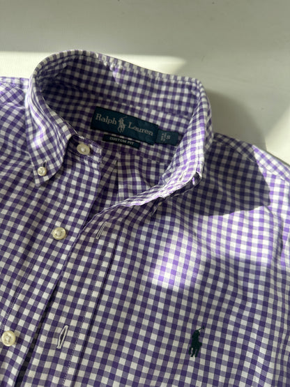 RALPH LAUREN vichy petite shirt