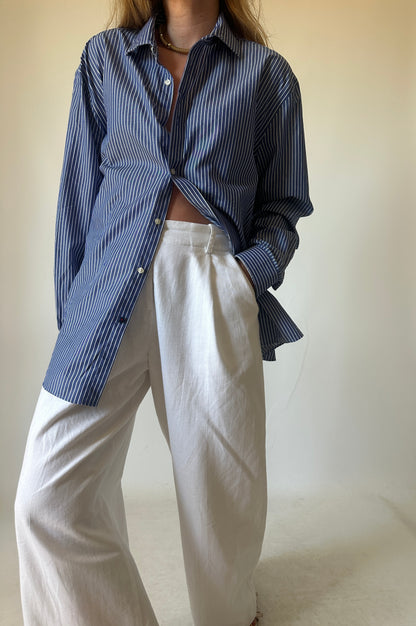 TOMMY HILFIGER blue striped shirt