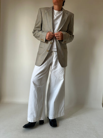 Prince of Wales beige petite blazer