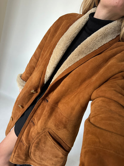 Caramel original suede Shearling