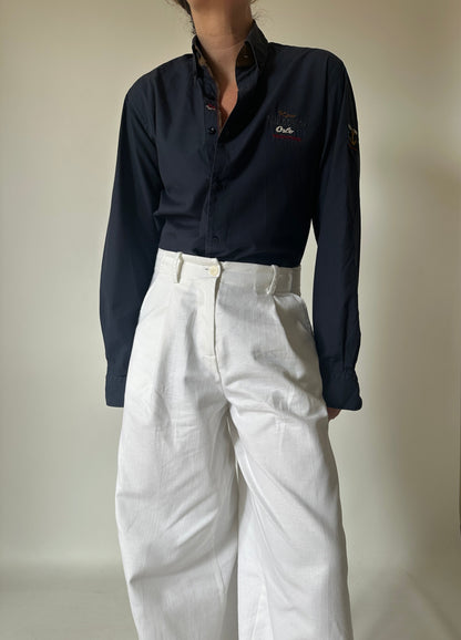 Paul & Shark navy slim shirt