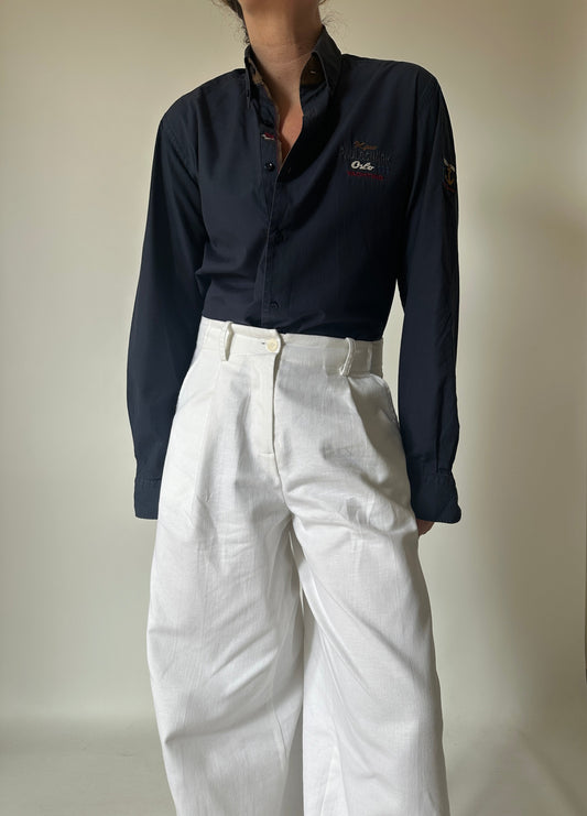 Paul & Shark navy slim shirt