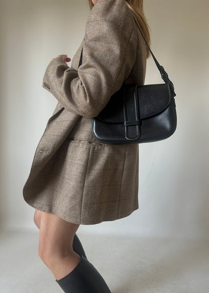 Virgin wool herringbone blazer