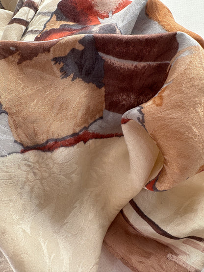 Maxi foulard in pura seta
