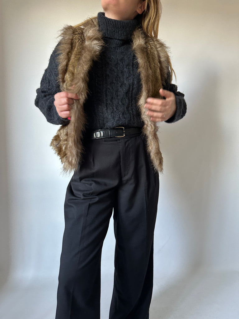 Eco fur vest