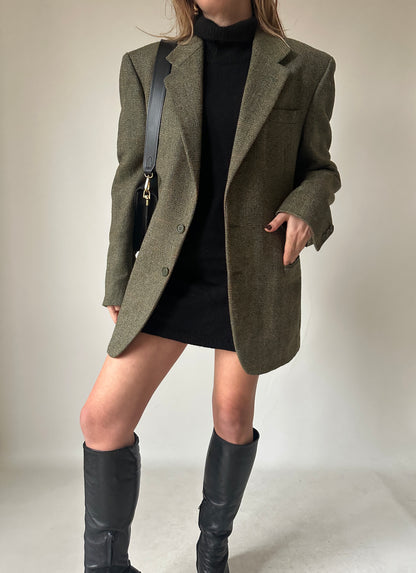 Herringbone verdone blazer