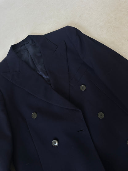 Double-breast virgin wool petite blazer