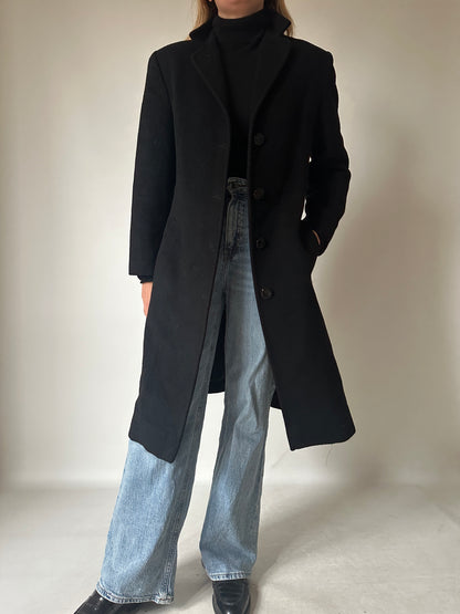 Wool slim coat