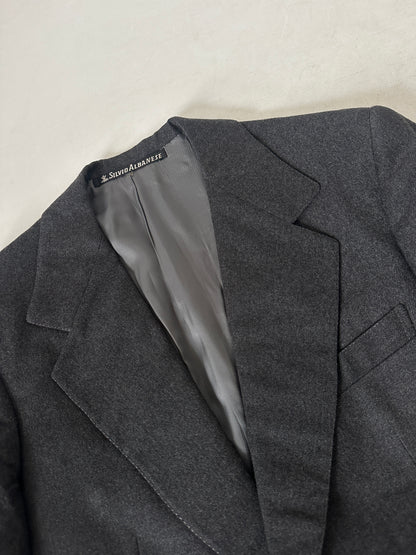 Minimal tailored wool blazer
