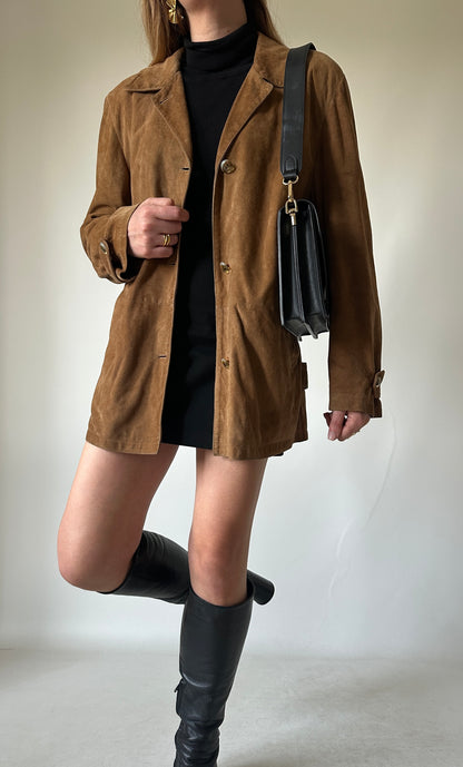 Suede petite jacket