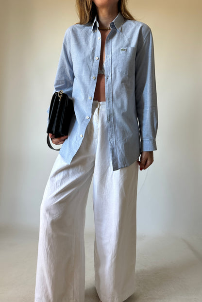 LA COSTE light blue petite shirt
