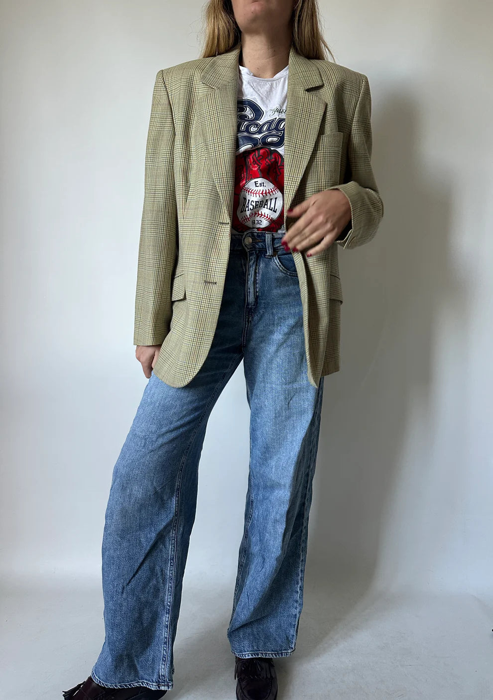 Principe di Galles verdone blazer