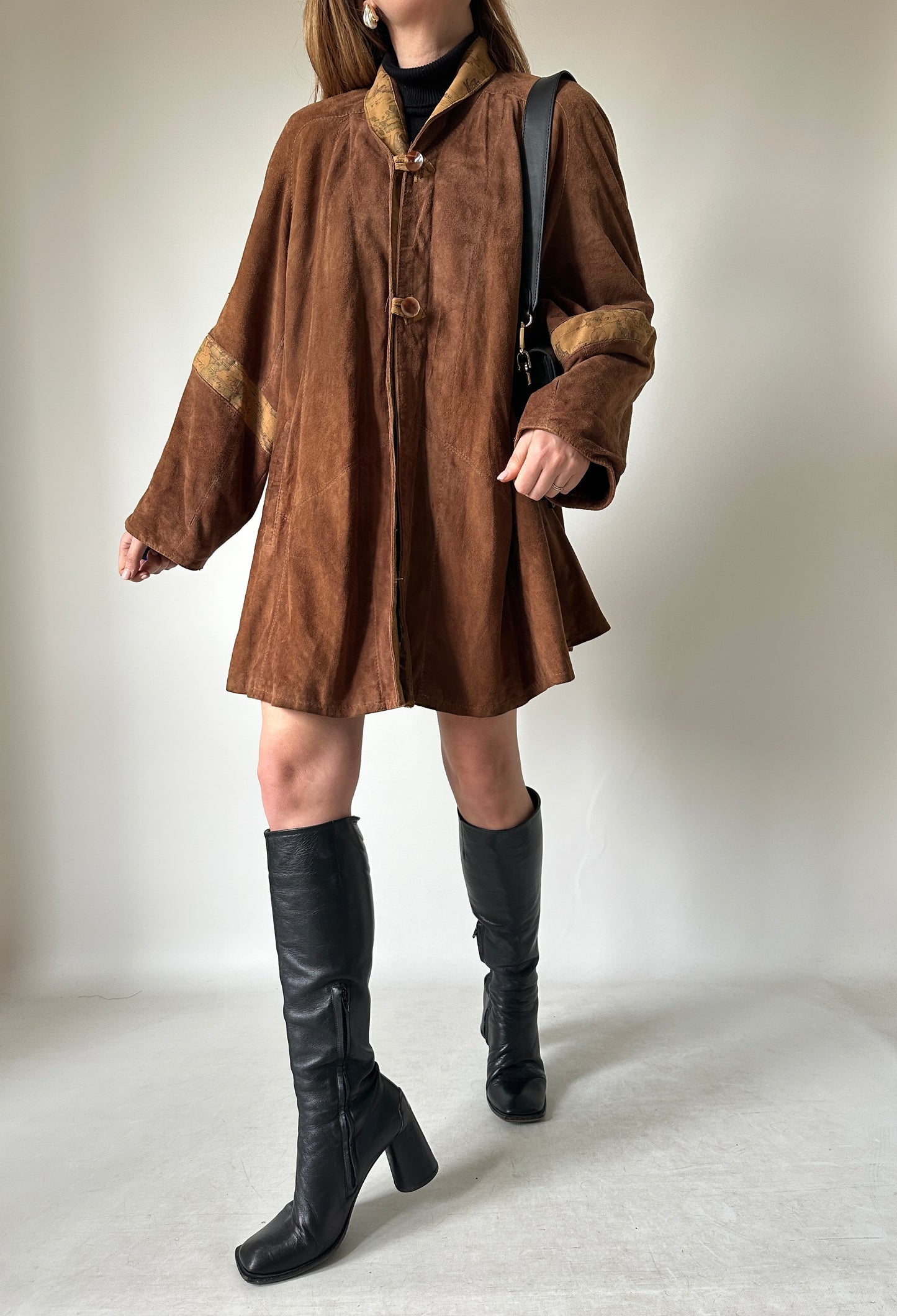 Alviero Martini real suede brown jacket