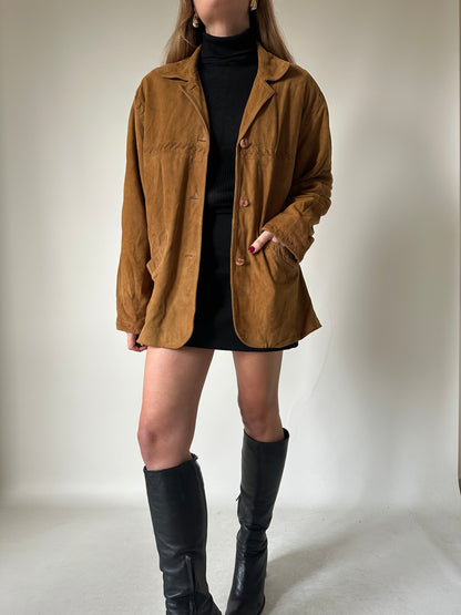 Essential camel suede jacket