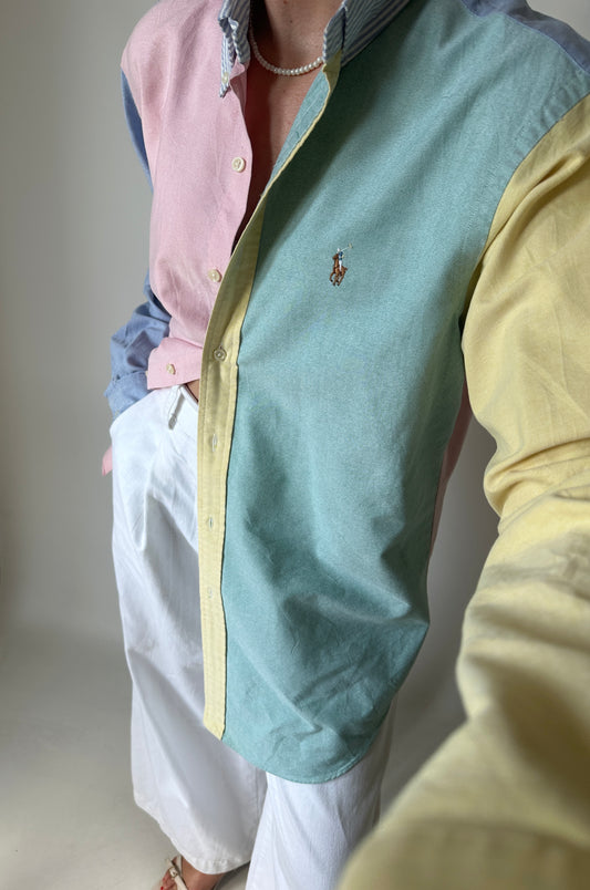 RALPH LAUREN unique patchwork shirt