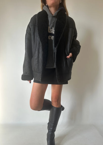 Perfect black Shearling