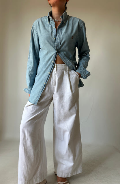 RALPH LAUREN petite denim shirt