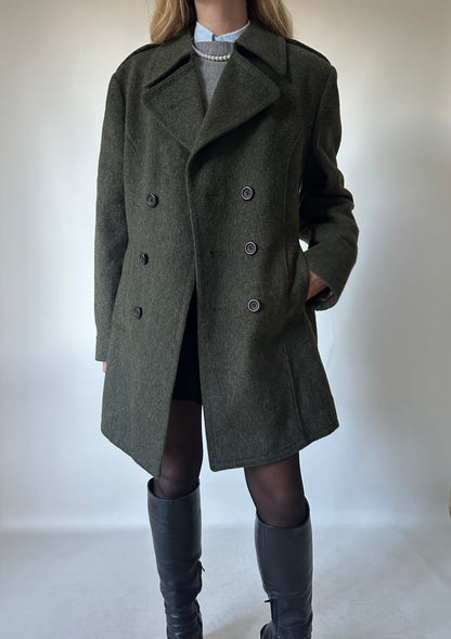 Dreamy double-breast Loden coat