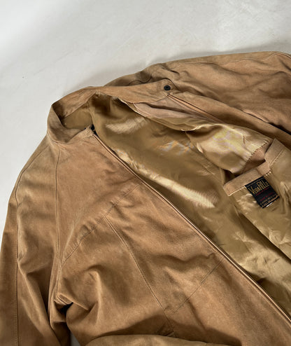 Spring suede bomber