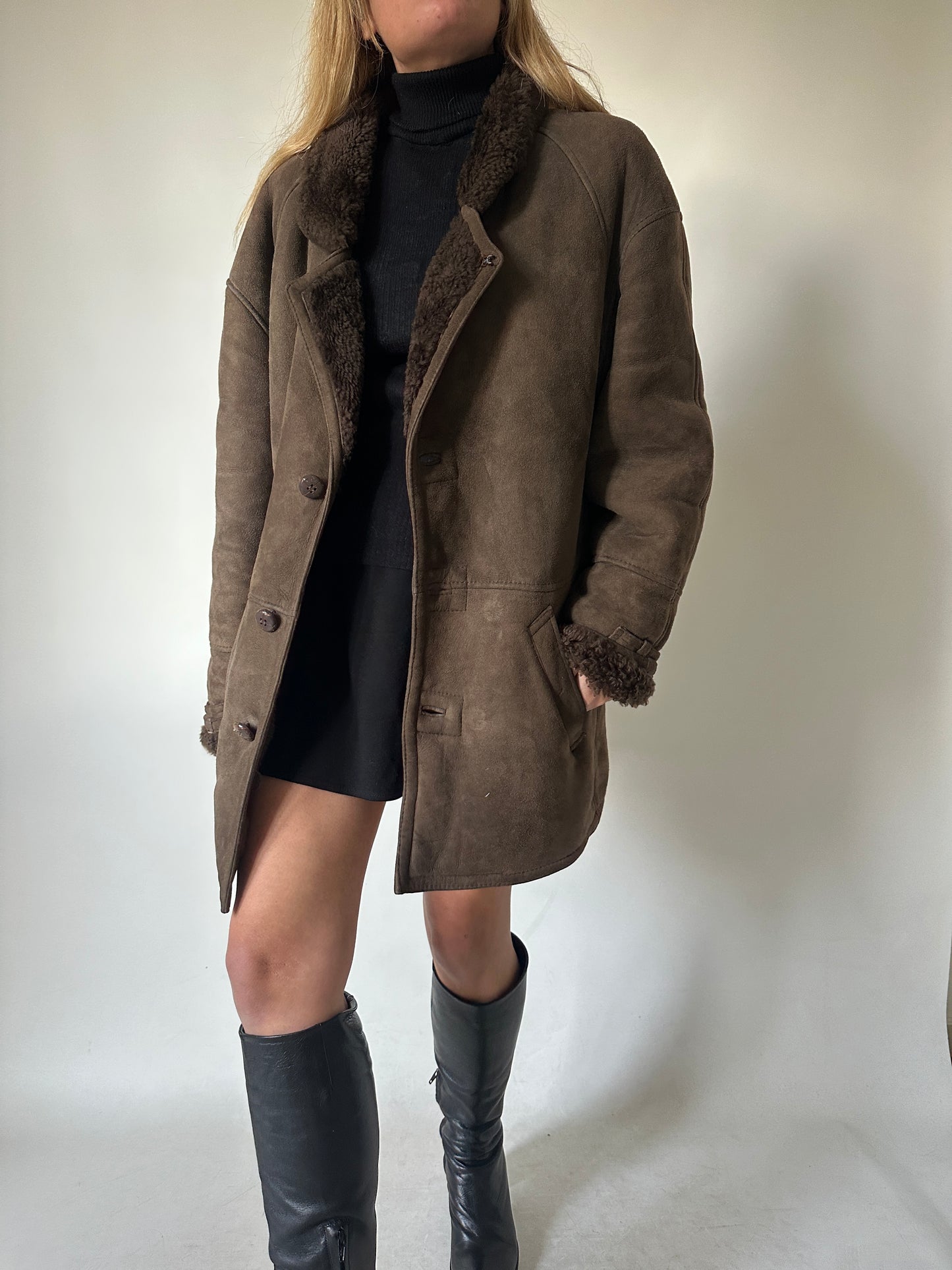 Chocolate passpartour Shearling
