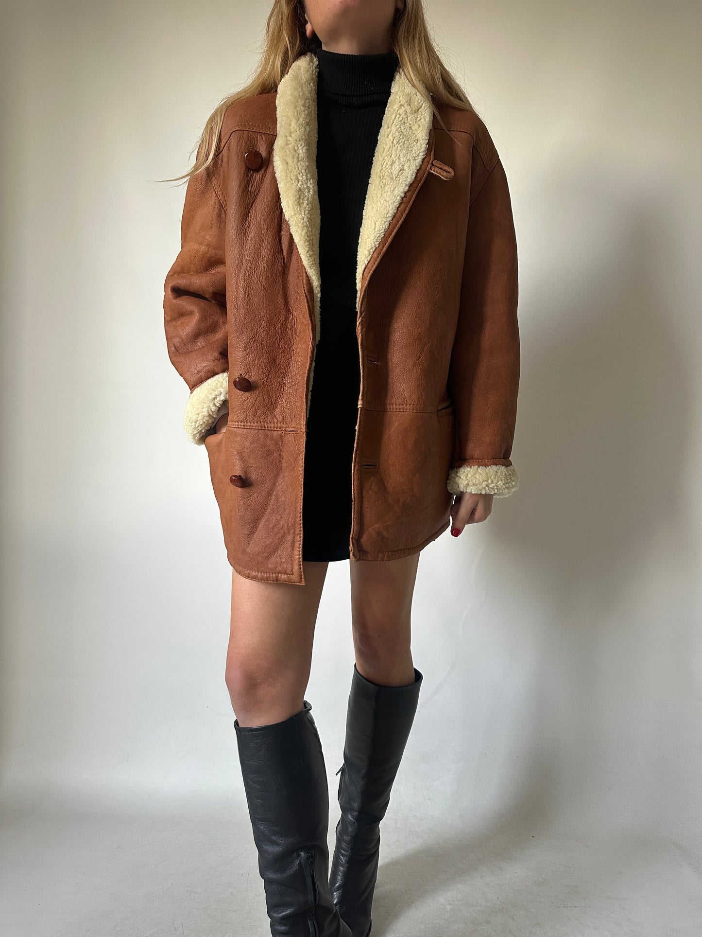 Perfect caramel Shearling