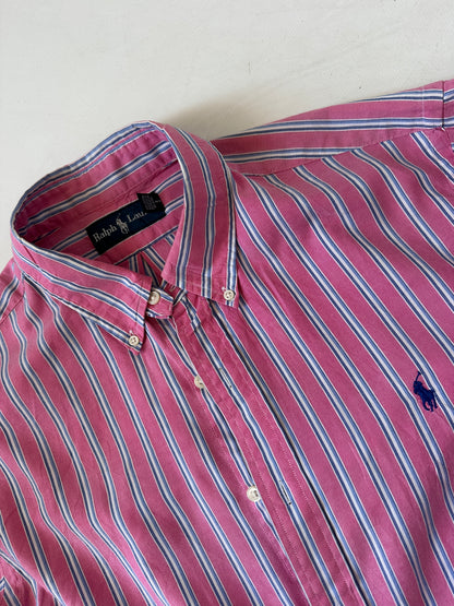 RALPH LAUREN striped pink shirt