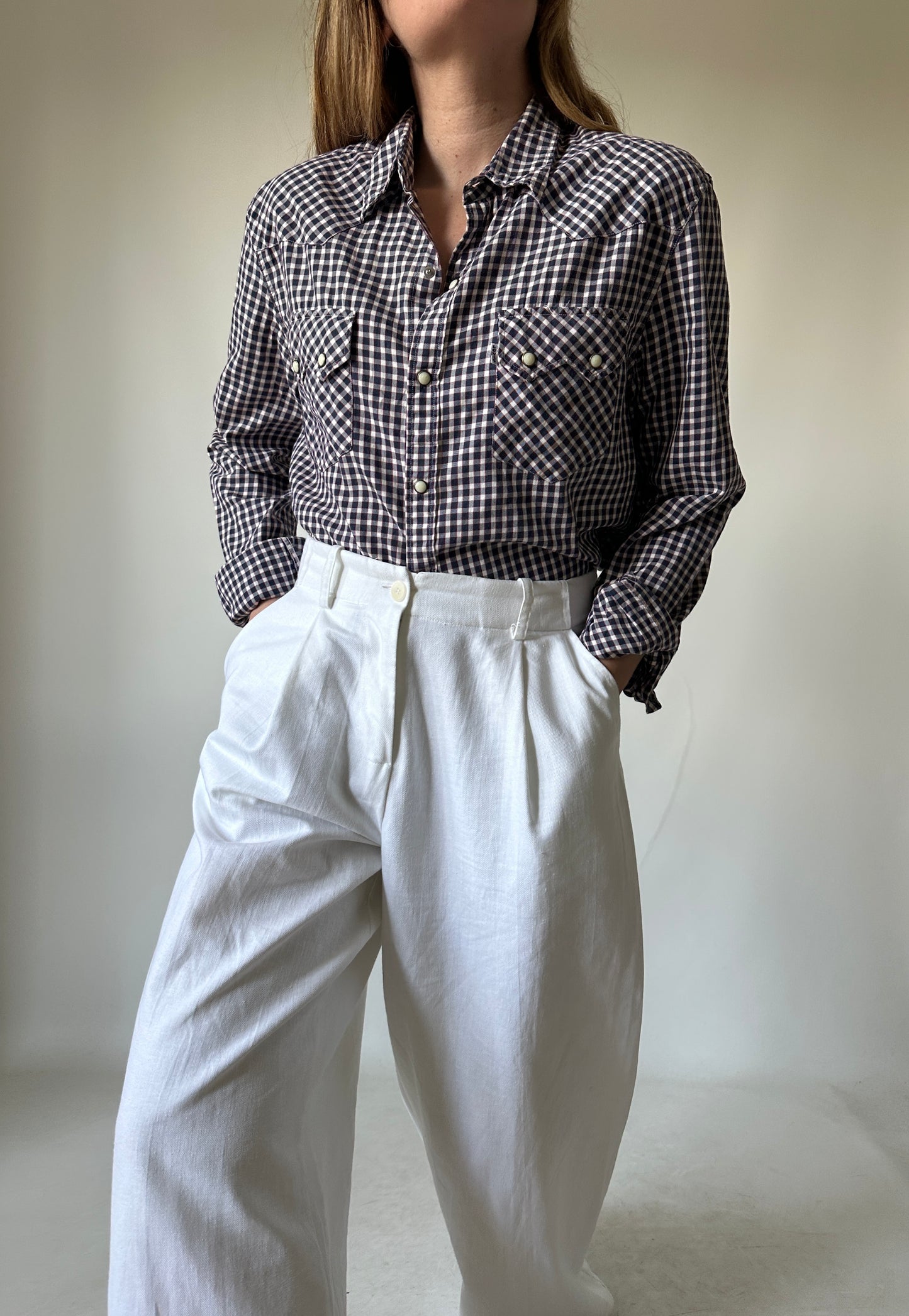 LEVI'S vichy cotton shirt