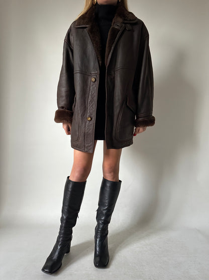 Chocolate beautiful Shearling