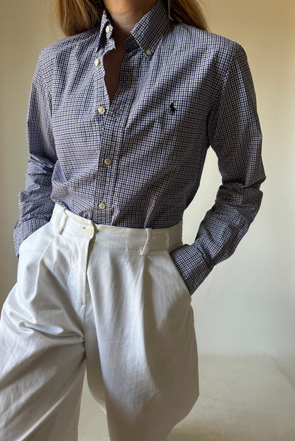 RALPH LAUREN vichy petite shirt