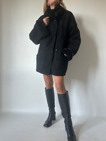 Perfect black Shearling