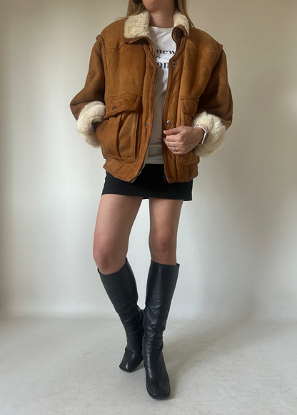 Petite bomber Shearling